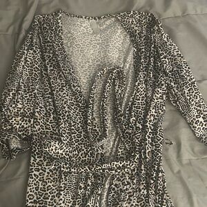 Leopard Print lounge robe